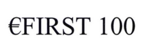 €FIRST 100 Logo (EUIPO, 04.03.2003)