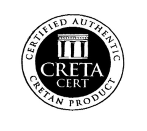 CRETA CERT CERTIFIED AUTHENTIC CRETAN PRODUCT Logo (EUIPO, 14.01.2008)