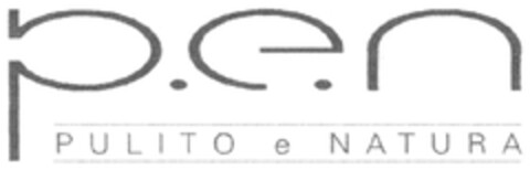 P.E.N PULITO E NATURA Logo (EUIPO, 03/14/2013)