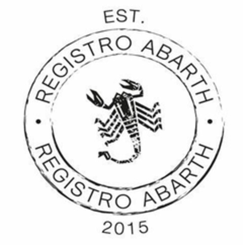 REGISTRO ABARTH EST. 2015 Logo (EUIPO, 16.12.2015)