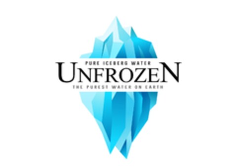 UNFROZEN PURE ICEBERG WATER THE PUREST WATER ON EARTH Logo (EUIPO, 11/26/2019)