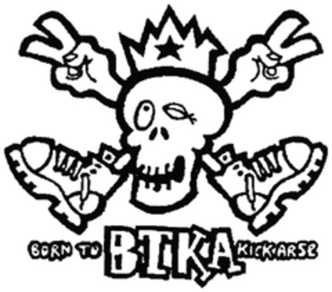 BORN TO BTKA KICK ARSE Logo (EUIPO, 18.03.2022)