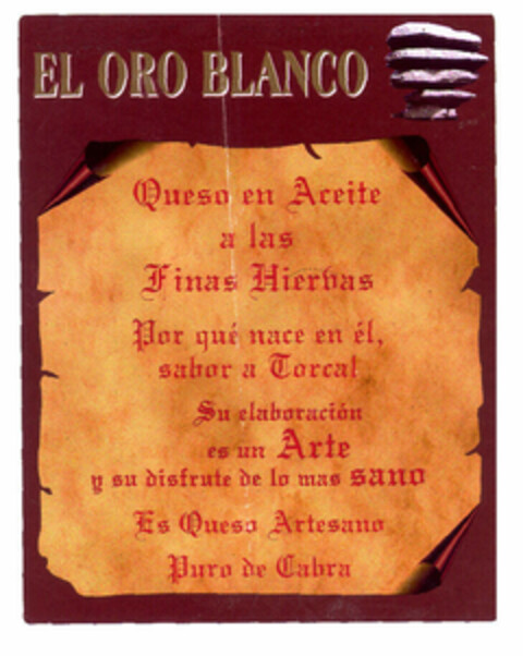 EL ORO BLANCO Logo (EUIPO, 07.02.2000)