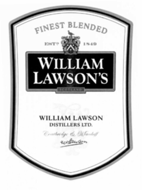 WILLIAM LAWSON'S SCOTLAND FINEST BLENDED WILLIAM LAWSON DISTILLERS LTD. Logo (EUIPO, 16.08.2002)