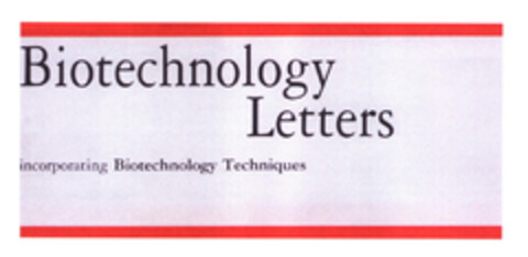Biotechnology Letters incorporating Biotechnology Techniques Logo (EUIPO, 10.02.2003)