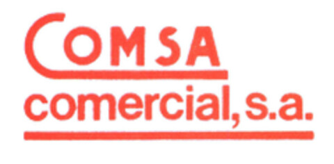 COMSA Comercial, s.a. Logo (EUIPO, 10/01/2003)