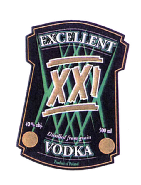 EXCELLENT VODKA Logo (EUIPO, 22.03.2004)