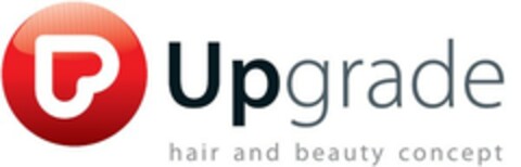 Upgrade hair and beauty concept Logo (EUIPO, 05.05.2008)