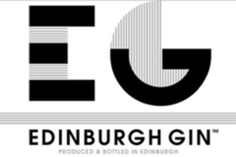 EG EDINBURGH GIN PRODUCED & BOTTLED IN EDINBURGH Logo (EUIPO, 29.06.2010)