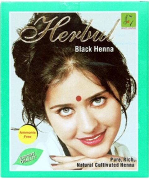 Herbul Black Henna BEAUTY COMPLEX Ammonia Free EXPORT QUALITY Pure, Rich, Natural Cultivated Henna Logo (EUIPO, 10/09/2018)