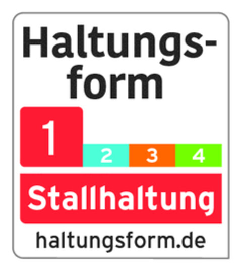 Haltungsform 1234 Stallhaltung haltungsform.de Logo (EUIPO, 11/26/2018)