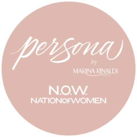 PERSONA BY MARINA RINALDI N.O.W. NATIONOFWOMEN Logo (EUIPO, 06/08/2020)