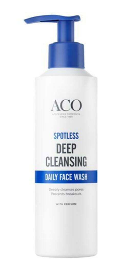 ACO APOTEKENS COMPOSITA SINCE 1939 SPOTLESS DEEP CLEANSING DAILY FACE WASH Logo (EUIPO, 05/05/2023)