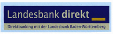 Landesbank direkt Direktbanking mit der Landesbank Baden-Württemberg Logo (EUIPO, 28.04.2000)