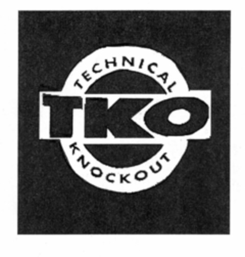 TKO TECHNICAL KNOCKOUT Logo (EUIPO, 16.06.2000)