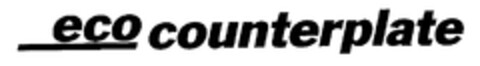 eco counterplate Logo (EUIPO, 20.09.2000)