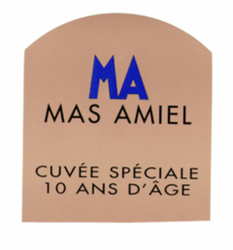 MA MAS AMIEL CUVÉE SPÉCIALE 10 ANS D'ÂGE Logo (EUIPO, 08/06/2001)