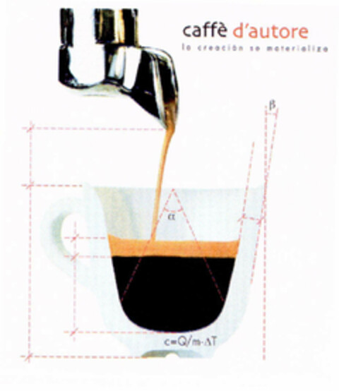 caffè d'autore la creación se materializa Logo (EUIPO, 23.10.2002)