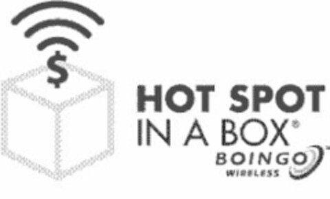 $ HOT SPOT IN A BOX BOINGO WIRELESS Logo (EUIPO, 28.10.2003)