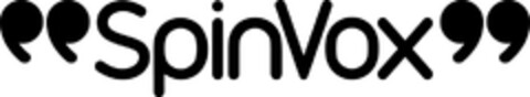 "SpinVox" Logo (EUIPO, 10/19/2007)