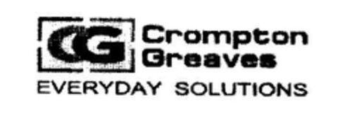 CG Crompton Greaves EVERYDAY SOLUTIONS Logo (EUIPO, 02.01.2009)