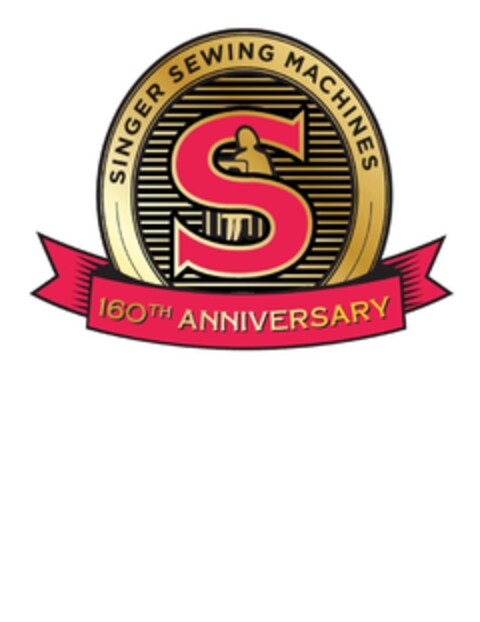 SINGER SEWING MACHINES S 160th Anniversary Logo (EUIPO, 04.02.2011)