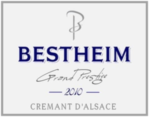 B BESTHEIM Grand Prestige 2010 CREMANT D'ALSACE Logo (EUIPO, 12/16/2013)