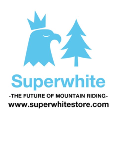 SUPERWHITE -THE FUTURE OF MOUNTAIN RIDING- www.superwhitestore.com Logo (EUIPO, 07/01/2014)