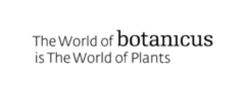 The World of botanicus is The World of Plants Logo (EUIPO, 06/11/2023)