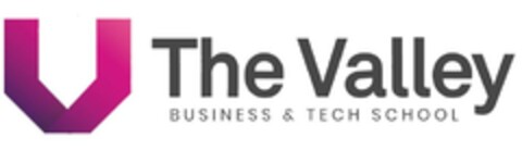 V The Valley BUSINESS & TECH SCHOOL Logo (EUIPO, 12/21/2023)