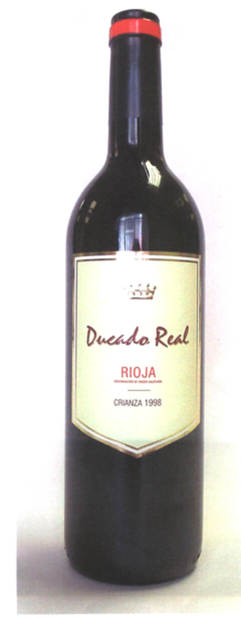 Ducado Real RIOJA DENOMINACIÓN DE ORIGEN CALIFICADA CRIANZA 1998 Logo (EUIPO, 04.08.2003)