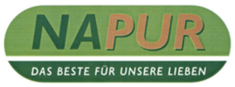 NAPUR DAS BESTE FÜR UNSERE LIEBEN Logo (EUIPO, 24.10.2005)