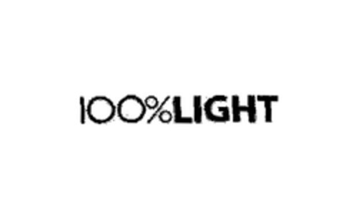 100%LIGHT Logo (EUIPO, 18.01.2006)