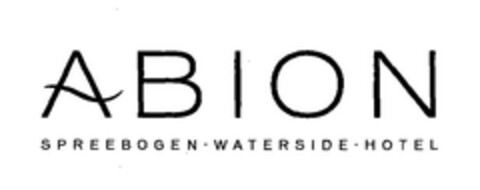 ABION SPREEBOGEN - WATERSIDE - HOTEL Logo (EUIPO, 29.08.2006)