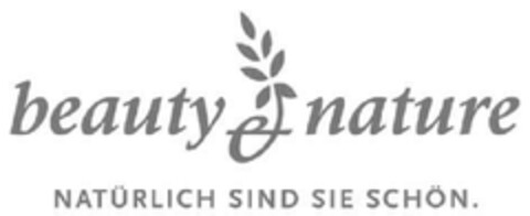 beauty & nature NATÜRLICH SIND SIE SCHÖN Logo (EUIPO, 17.02.2011)