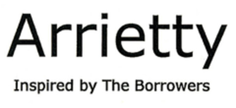 Arrietty Inspired by The Borrowers Logo (EUIPO, 06/17/2011)