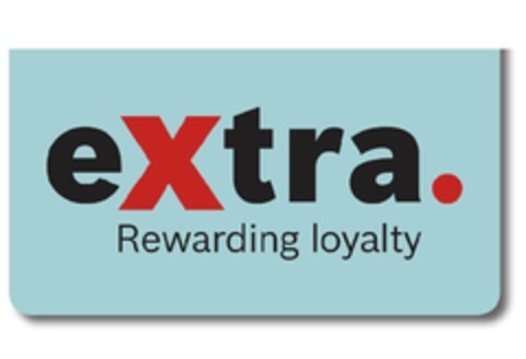 eXtra. Rewarding loyalty Logo (EUIPO, 07/26/2012)