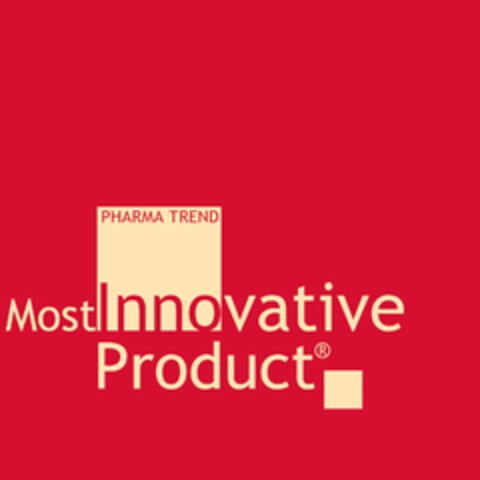 Most Innovative Product  PHARMA TREND Logo (EUIPO, 08/15/2014)