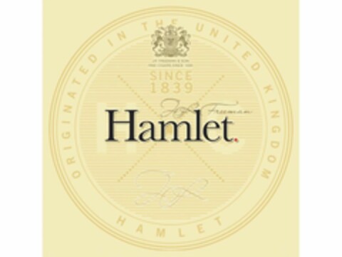 HAMLET ORIGINATED IN THE UNITED KINGDOM SINCE 1839 Logo (EUIPO, 02/02/2015)