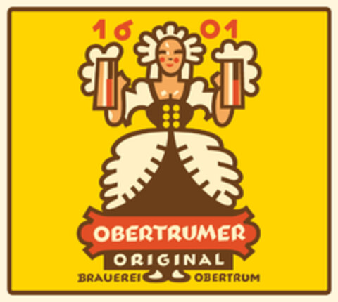 1601 OBERTRUMER ORIGINAL BRAUEREI OBERTRUM Logo (EUIPO, 30.11.2017)
