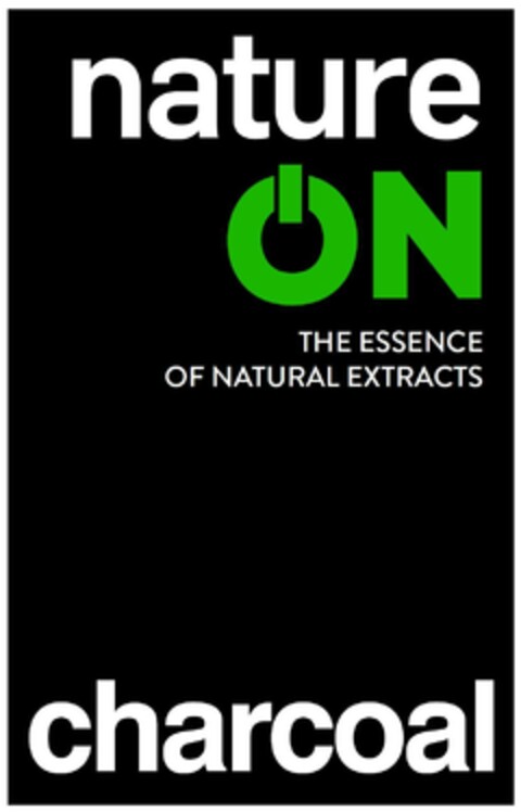 nature ON THE ESSENCE OF NATURAL EXTRACTS charcoal Logo (EUIPO, 07/26/2020)