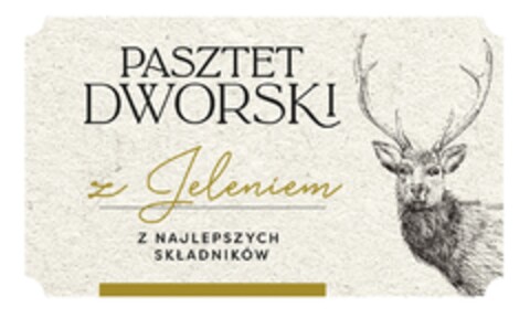 PASZTET DWORSKI z Jeleniem z najlepszych składników Logo (EUIPO, 30.03.2021)