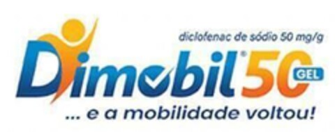 diclofenac de sódio 50 mg / g Dimobil50 GEL ... e a mobilidade voltou! Logo (EUIPO, 28.04.2023)