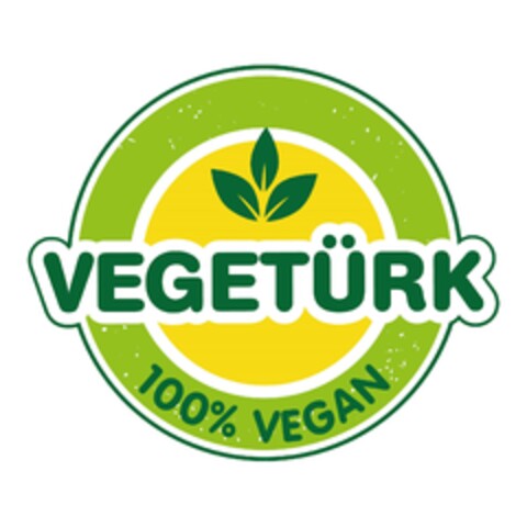 VEGETÜRK 100 % VEGAN Logo (EUIPO, 08/25/2023)