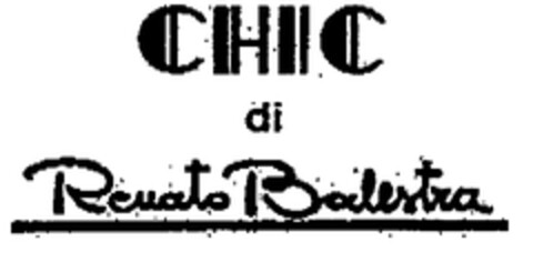 CHIC di Renato Balestra Logo (EUIPO, 11.12.1997)