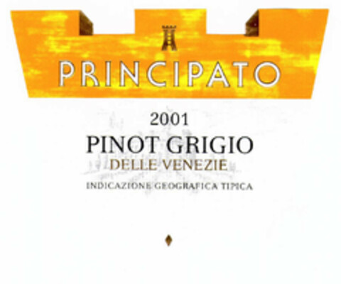 PRINCIPATO 2001 PINOT GRIGIO DELLE VENEZIE INDICAZIONE GEOGRAFICA TIPICA Logo (EUIPO, 25.10.2002)