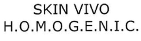 SKIN VIVO HOMOGENIC Logo (EUIPO, 11.02.2010)