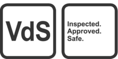 VdS – Inspected.Approved.Safe. Logo (EUIPO, 03/23/2011)