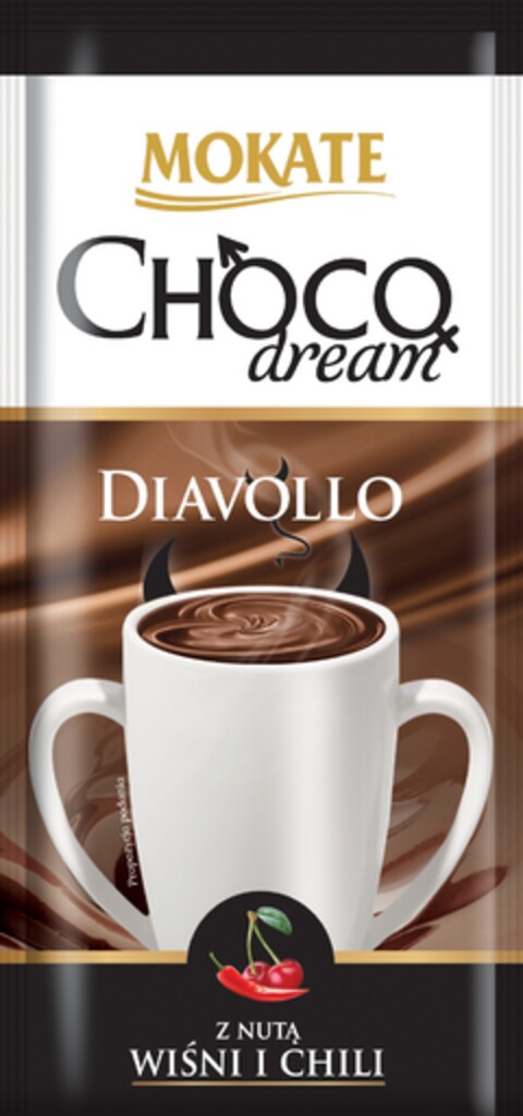 MOKATE CHOCOdream DIAVOLLO Z NUTĄ WIŚNI I CHILI Logo (EUIPO, 23.08.2011)