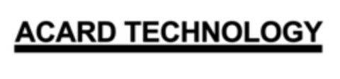 ACARD TECHNOLOGY Logo (EUIPO, 04.12.2018)